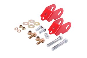 Ford Mustang Camber Bolts - Rear - BMR Suspension - Adjustment Lockout Kit - Red - `15-`18